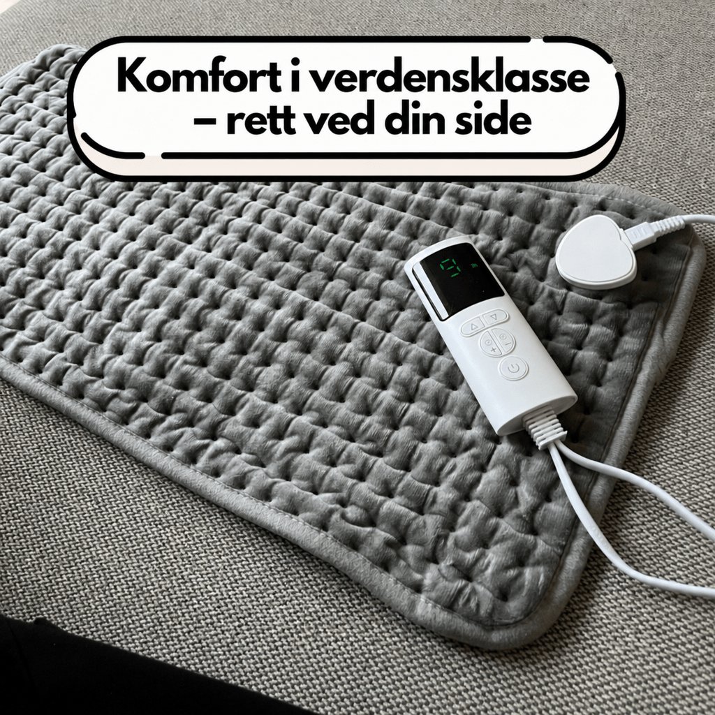 SootheMaster™ Stort elektrisk varmepledd for rygg - , nakke - og skuldersmerter (30x60 cm) - AVABeauty.no